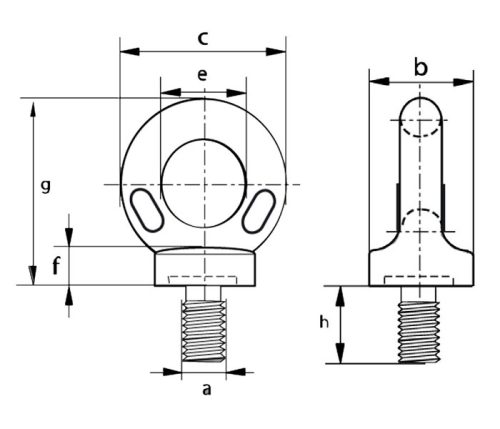 Collared Eyebolts