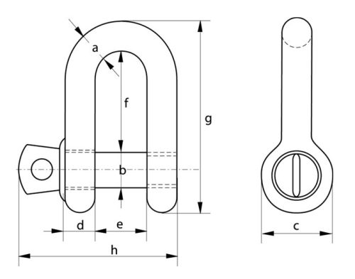 Green Pin® Dee Shackle G-4151